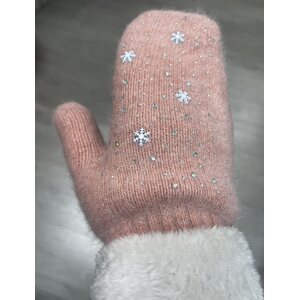 Mittens lumihiutaleilla, 2 väriä