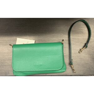 Black leather phonebag