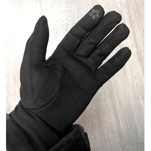 Yksiväriset finger gloves kullanvärisellä kuolain metallikoristeella