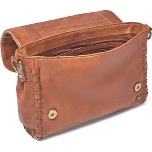 DEPECHE. nahkainen Cognac cross body laukku