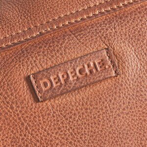 DEPECHE. nahkainen Cognac cross body laukku