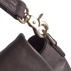 DEPECHE. nahkainen Темно-коричневый cross body laukku