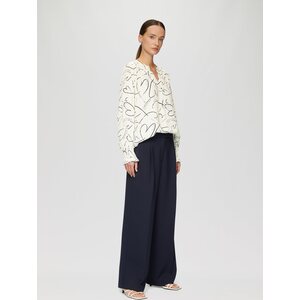 S. Oliver blanc pour femmes paita mustalla kuviolla