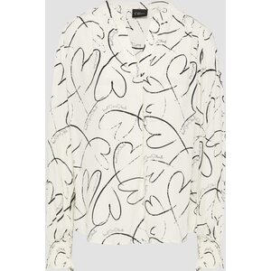 S. Oliver blanc pour femmes paita mustalla kuviolla