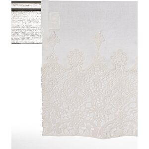 Arte Pura harmaa /beige pitsikaitaliina, 50 * 160 cm