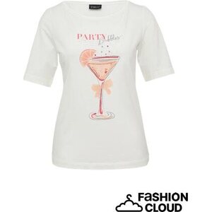 S. Oliver женское белый t-paita Party bubbles