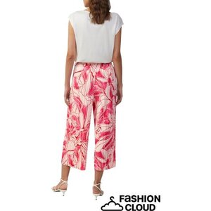 S. Oliver pour femmes pinkkikukalliset lyhyet culottes pantalons