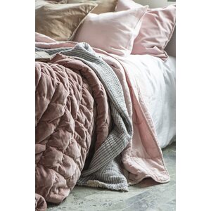 Ib Laursen roosanvärinen samettinen tyynynpäällinen