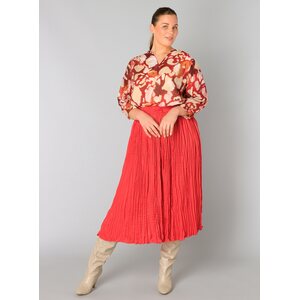 Yesta Red patterned cotton dress
