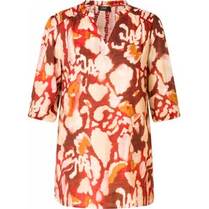 Yesta Red patterned cotton dress