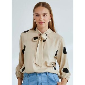Ze-Ze beige pallokuvioinen paitis Kaila