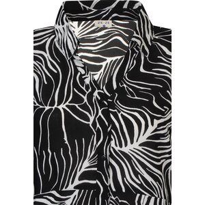 Ze-Ze kevyt Zwart-wit kesämekko Leafy