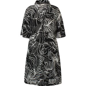 Ze-Ze kevyt Zwart-wit kesämekko Leafy