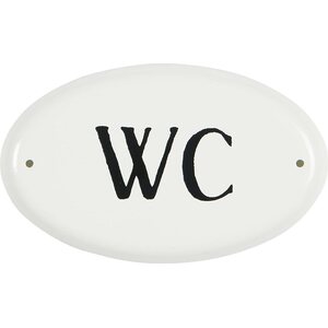 Ib Laursen valkoinen emaloitu WC kyltti