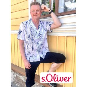 S. Oliver miesten tummansiniset reisitaskuhousut