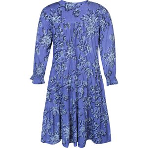 Ze-Ze vaaleansininen kukallinen mekko Joella