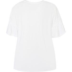 Ze-Ze White sleeveless lace top