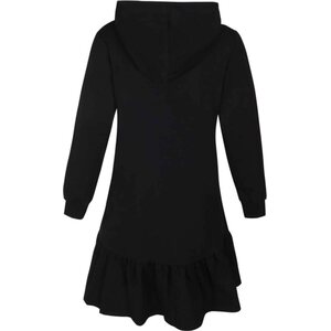 Ze-Ze czarny hupullinen puuvillamekko Lisa