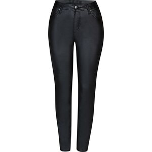 Ze-Ze naisten mustat koutatut shape pants