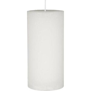 Ib Laursen valkoinen rustiikki kynttilä, 7 * 14 cm