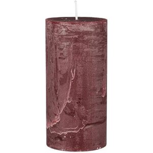 Ib Laursen viininpunainen rustiikki kynttilä, 7 * 14 cm