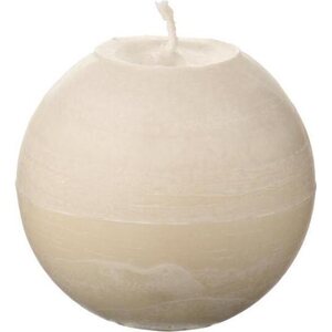 Ib Laursen rustiikkinen Round Tan-Off White Candle, cm