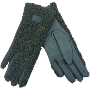 Finger gloves, kämmenselkä teddykarvaa