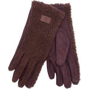 Finger gloves, kämmenselkä teddykarvaa