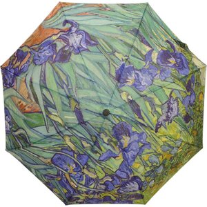 Kukallinen kokoon taittuva sateenvarjo Van Gogh, Irises