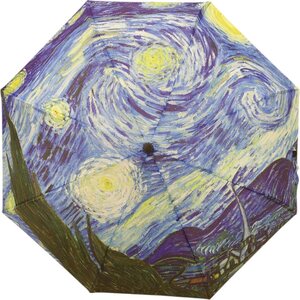 Kukallinen kokoon taittuva sateenvarjo Van Gogh, The Starry Night