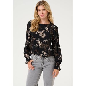 Cream musta kukallinen paita