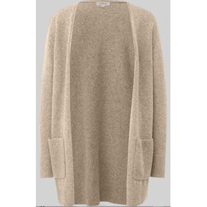 S. Oliver hiekanvärinen naisten keskipitkä neuletakki