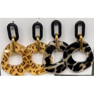 Leopardikuvioidut Korvakorut