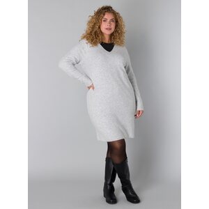 Yest hopeanharmaa Tracie neulemekko V-pääntiellä