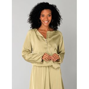 Yest kiiltävä bomber satiinitakki Sadae