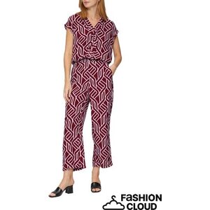 S. Oliver elegantti viskoosipusero valkoisella graafisella kuviolla