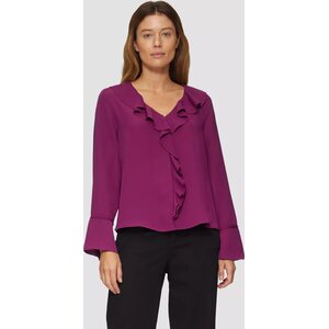 S. Oliver purppuranvärinen naisten frillapusero