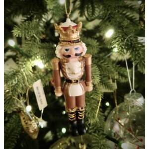 Shishi σετ of three γυαλί nutcracker ornaments