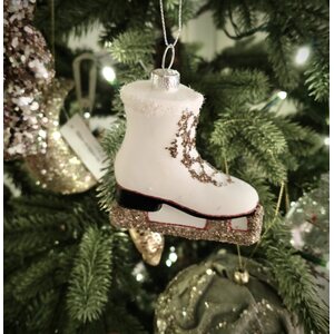 Shishi glass ball with golden stripes, 10 cm