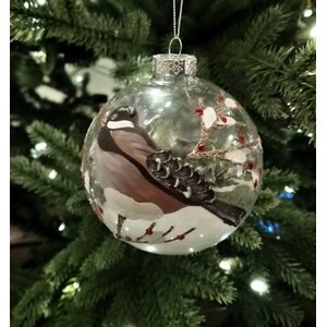 Shishi koristepallo linnun kuvalla