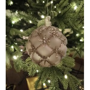 Shishi Mattapintainen harmaa joulupallo