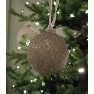 Shishi γκρι lasinen joulupallo