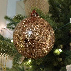 Shishi ruusukullanvärinen lasipallo