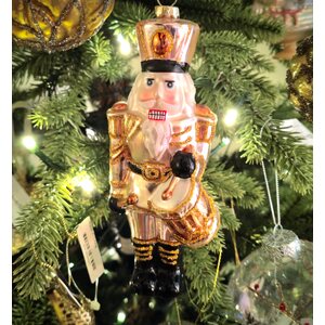 Shishi σετ of three γυαλί nutcracker ornaments