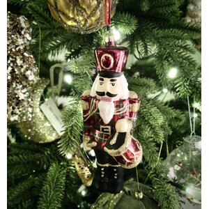 Shishi punavihreä lasinen pähkinänsärkijäkoriste