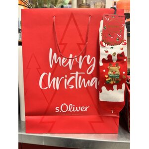 S. Oliver punainen Merry Christmas lahjakassi