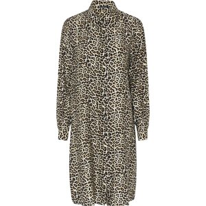 Soulmate leopardikuosinen pitkähihainen Exide mekko