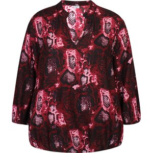 Ze-Ze naisten kevyt viininpunaisen sävyinen viskoosipaita Relly