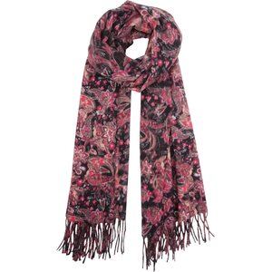 Μαύρο kuviollinen viskoosihuivi