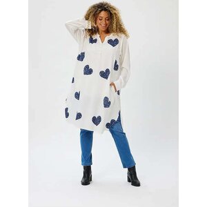 Zhenzi sydänprinttinen mekko Sofia